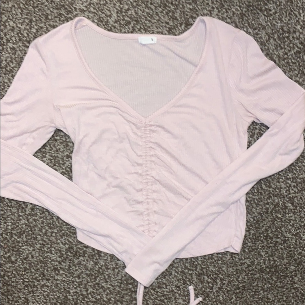 Garage pink crop top